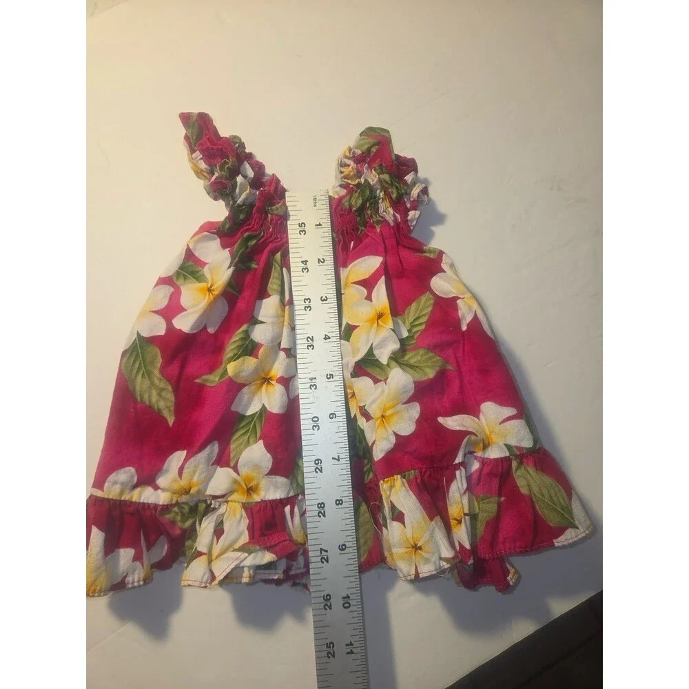 2 Handmade Baby Girl/Doll Dresses With Floral Pattern